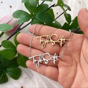Stainless steel gold plated Taylor Swift Theme Necklace